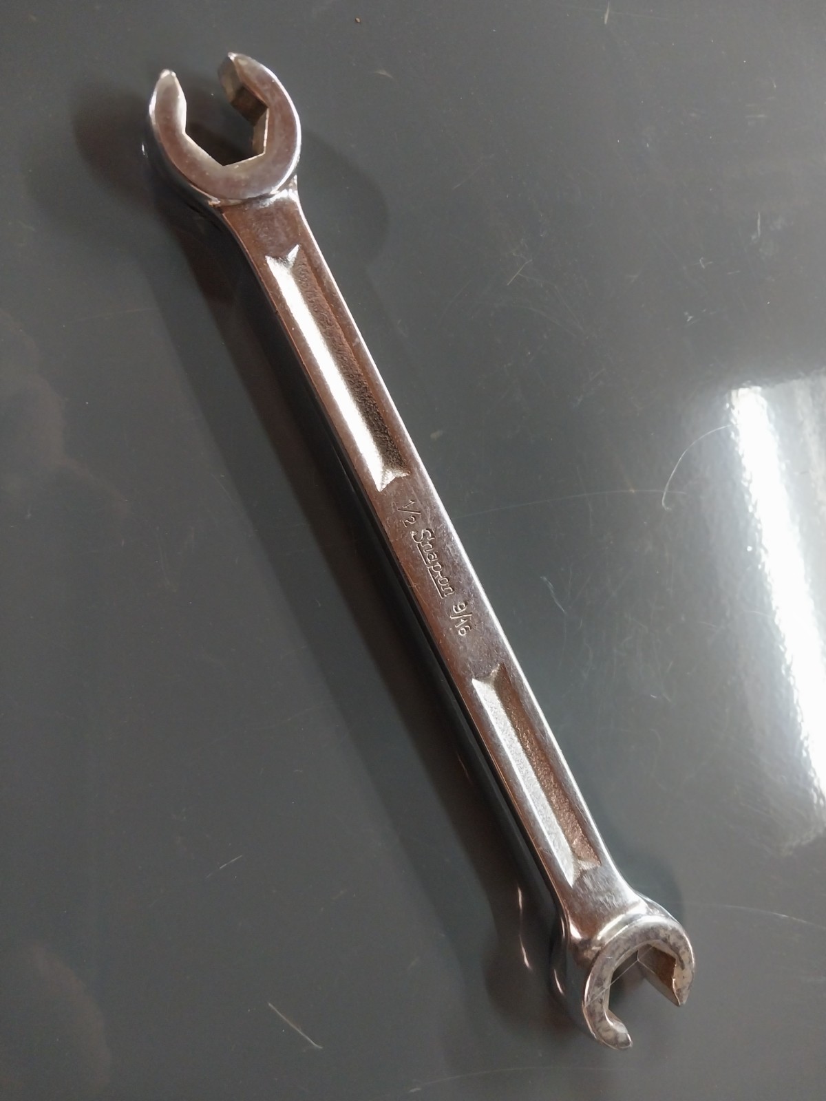 Vintage Snap-on Line Flare Nut Wrench RVX-1618-S 1/2″ X 9/16″ SAE