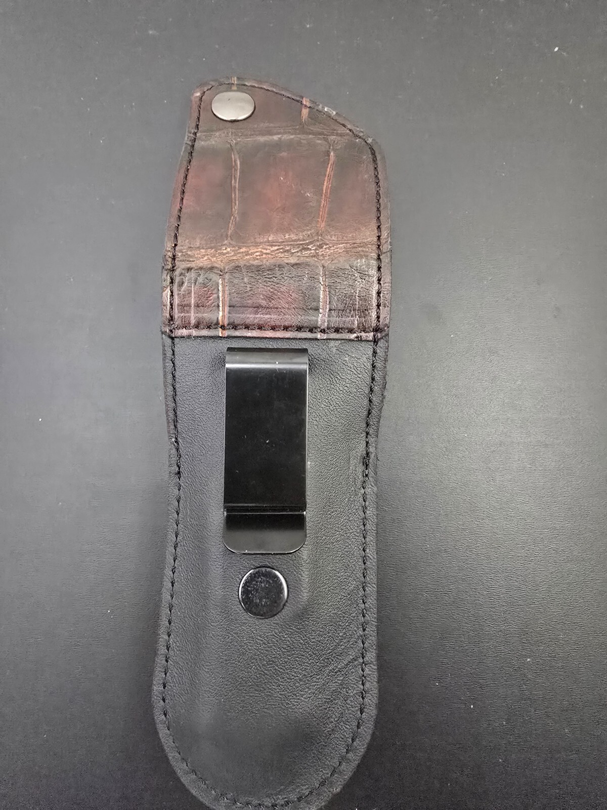 Buck 110 Alligator knife sheath, case 6265 Handmade brwon Real Gator sheath only