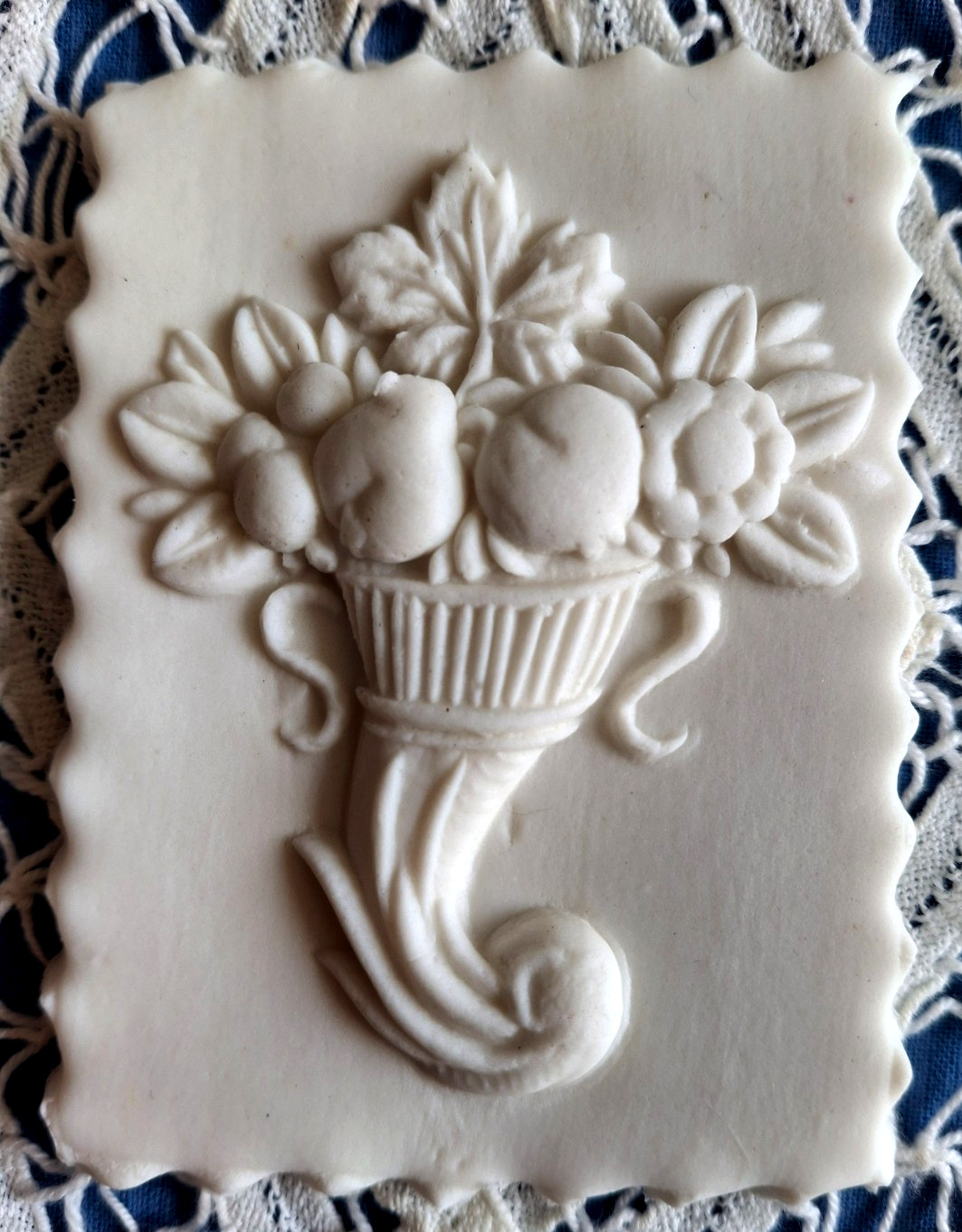 Springerle Speculaas Gingerbread Cookie Stamp Press MOLD ASSORTED FRUIT IN ARCH