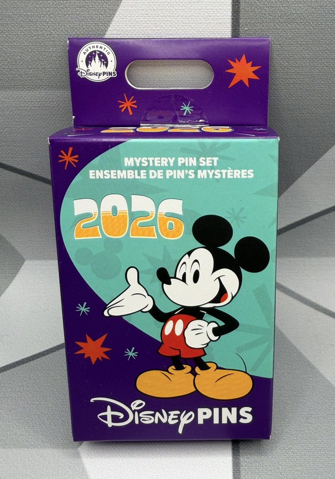 2026 Disney Parks Mystery Pin Set Brand New Un-Opened Box (2) Pins Inside