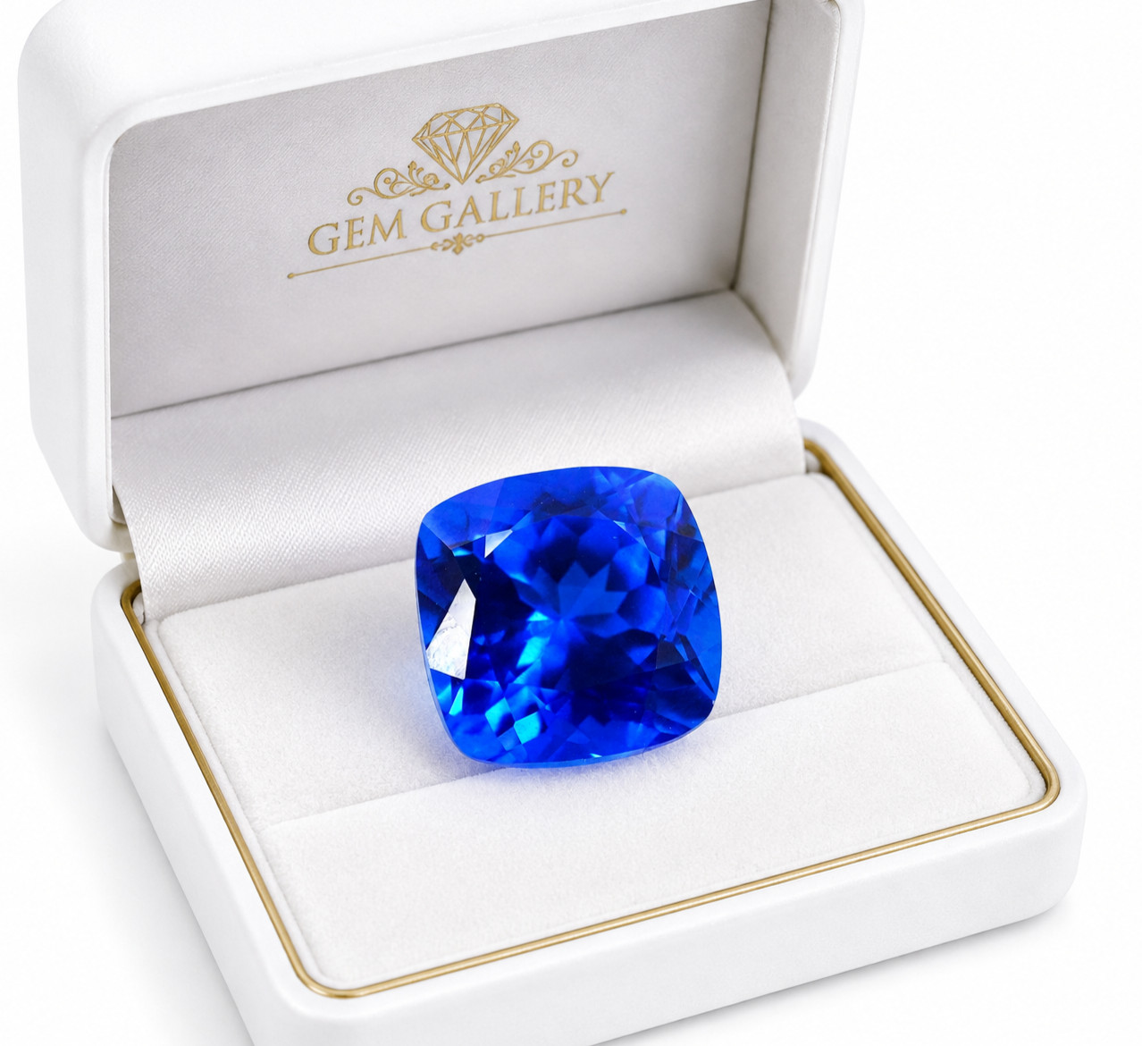 10 Ct Natural Cushion Cut Ceylon Royal Blue Sapphire Loose Certified Gemstone