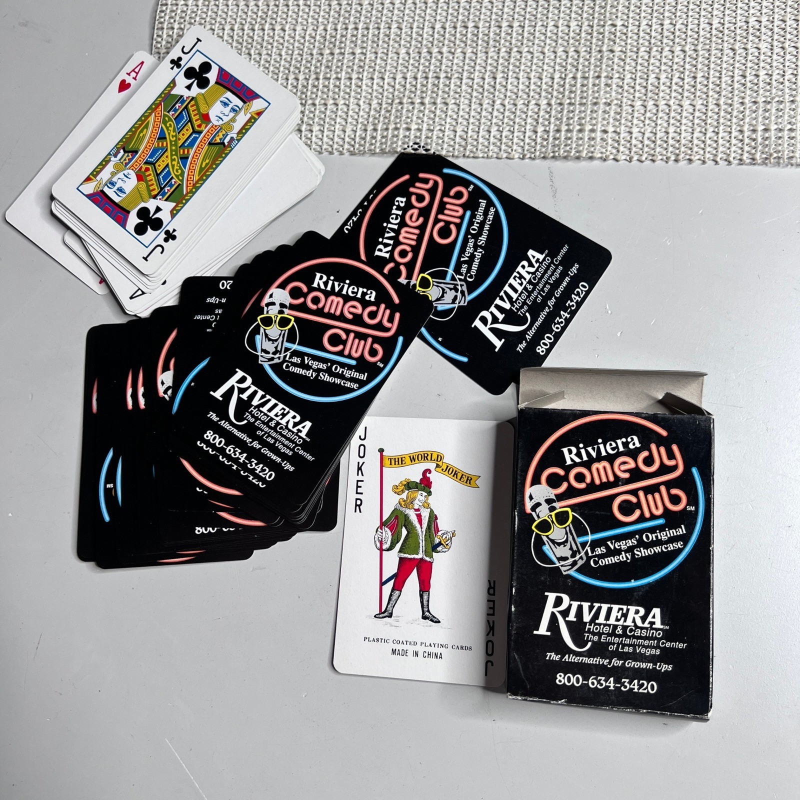 Vintage Riviera Comedy Club Playing Cards Las Vegas Casino Memorabilia Deck