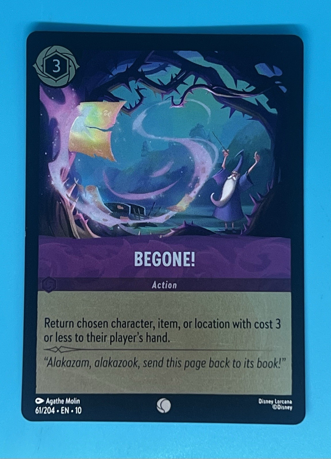 Disney Lorcana Whispers in the Well Begone! Foil