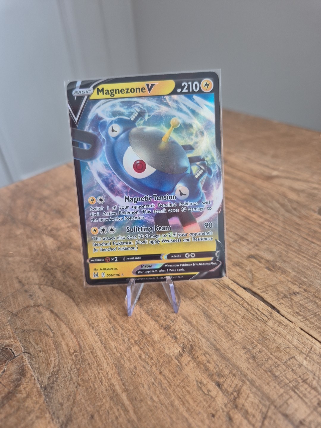 Pokemon TCG Magnezone v Lost Origin Holo Rare Card 056/196