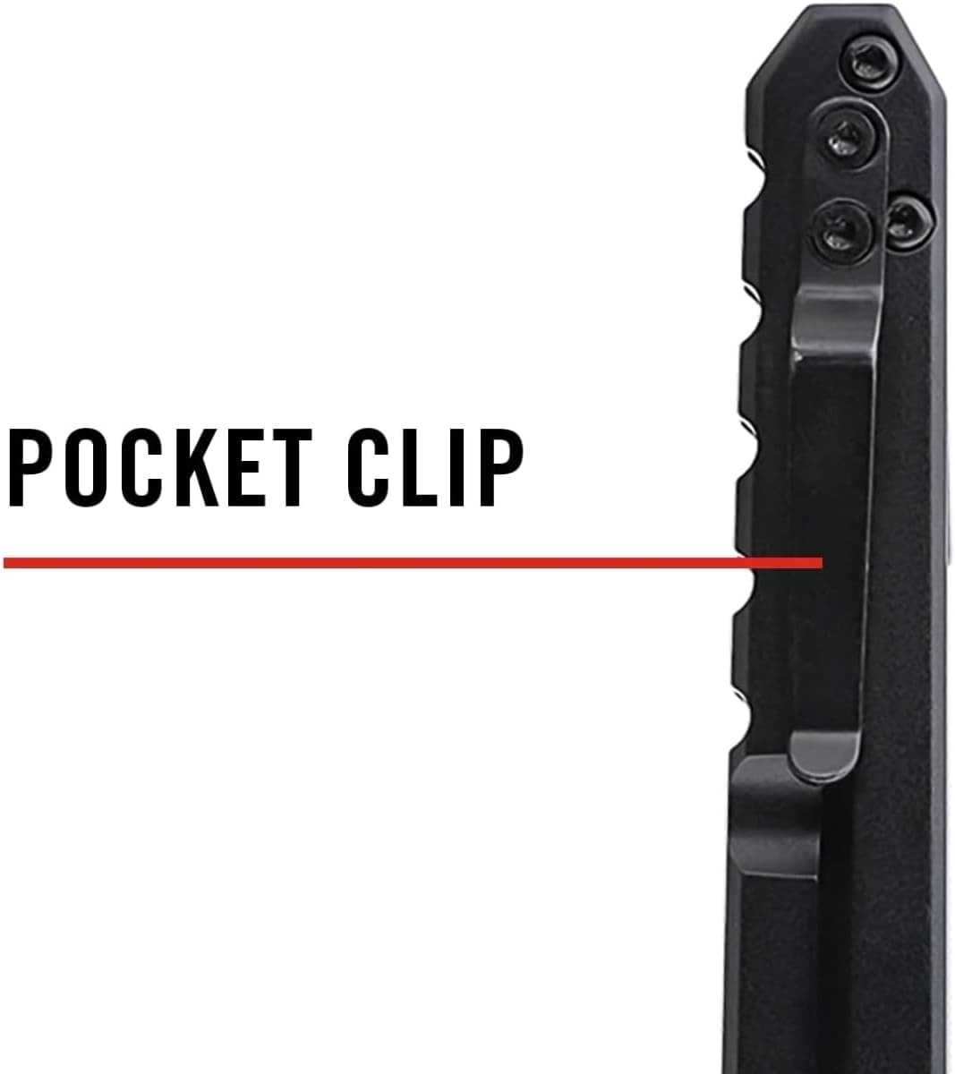 ORIGIN EDC Folding Pocketknife – 3.5″ Black Ti-Nitride Blade, Frame Lock