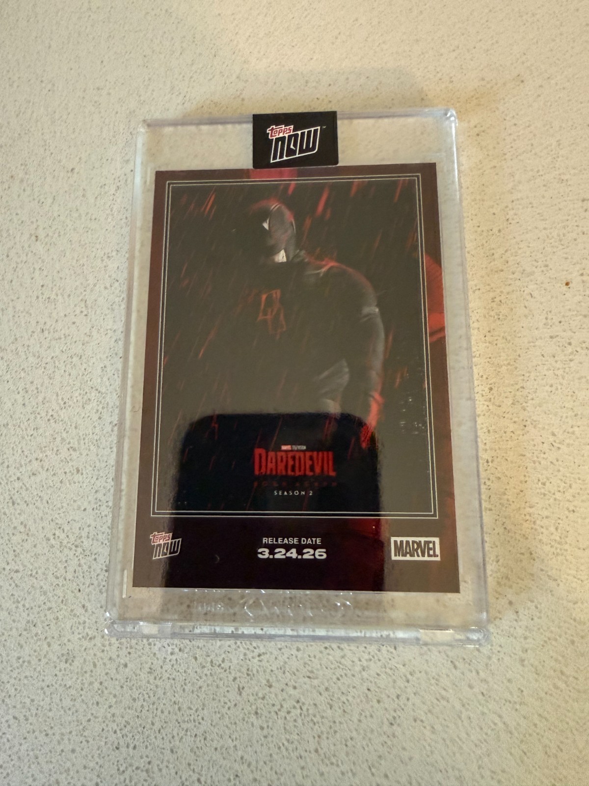 2026 Marvel Topps NOW® Daredevil: Born Again Season 2. Comes with Topps Now bag