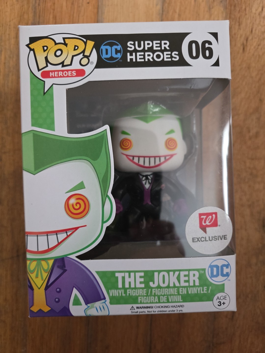 Funko Pop! Heroes DC Universe The Joker #06 Vinyl Figure VAULTED Walgreens Excl.