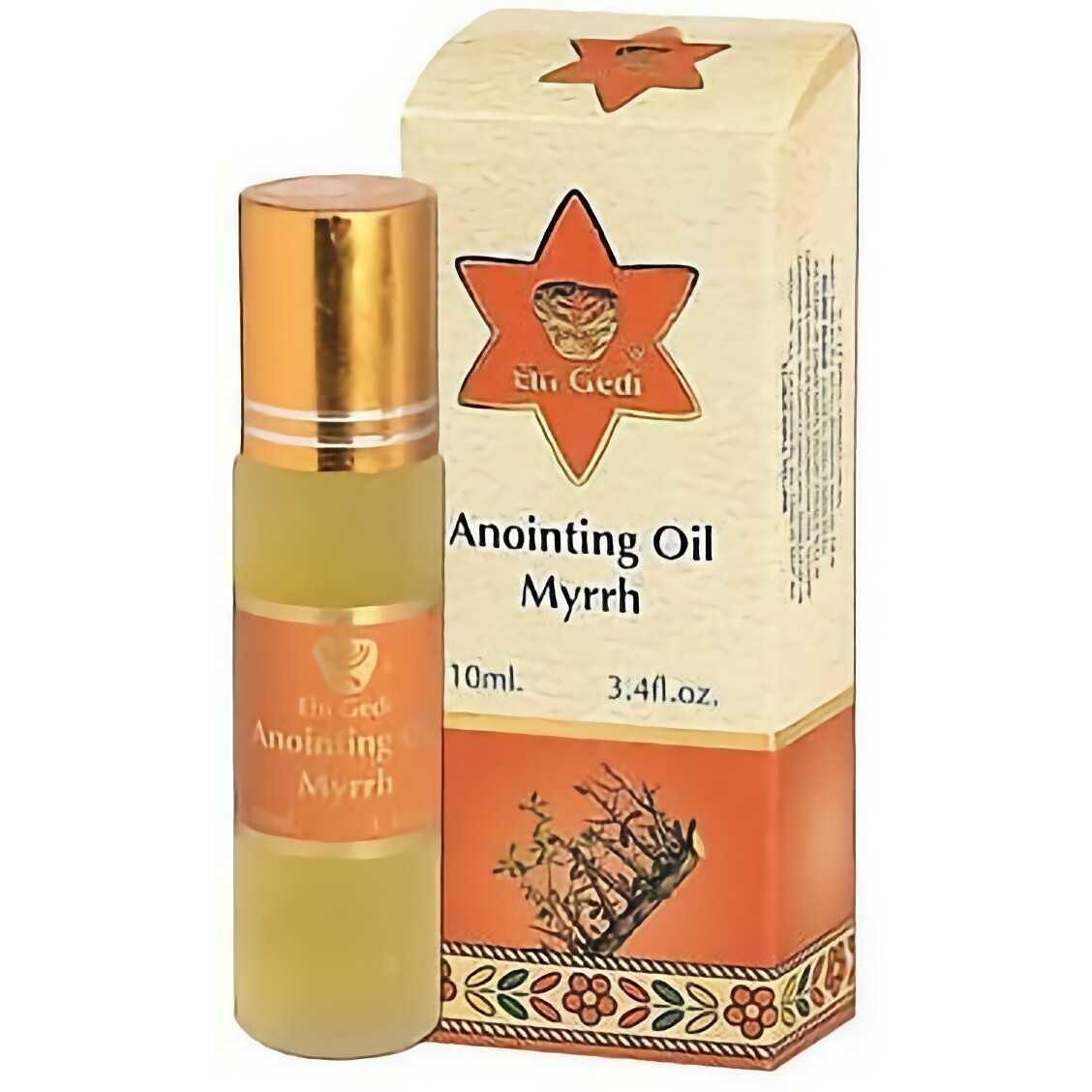 Roll On Myrrh Anointing Holy Oil in Bottle 10 ml / 0.34 Oz from Jerusalem Israel