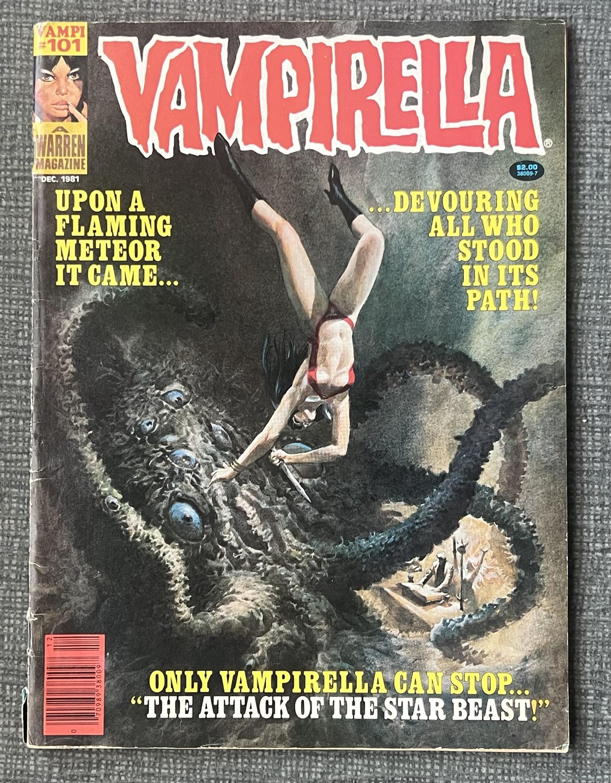 Vintage 1981 Vampirella #101 Warren Magazine Comic Book Pantha Horror Sci-Fi