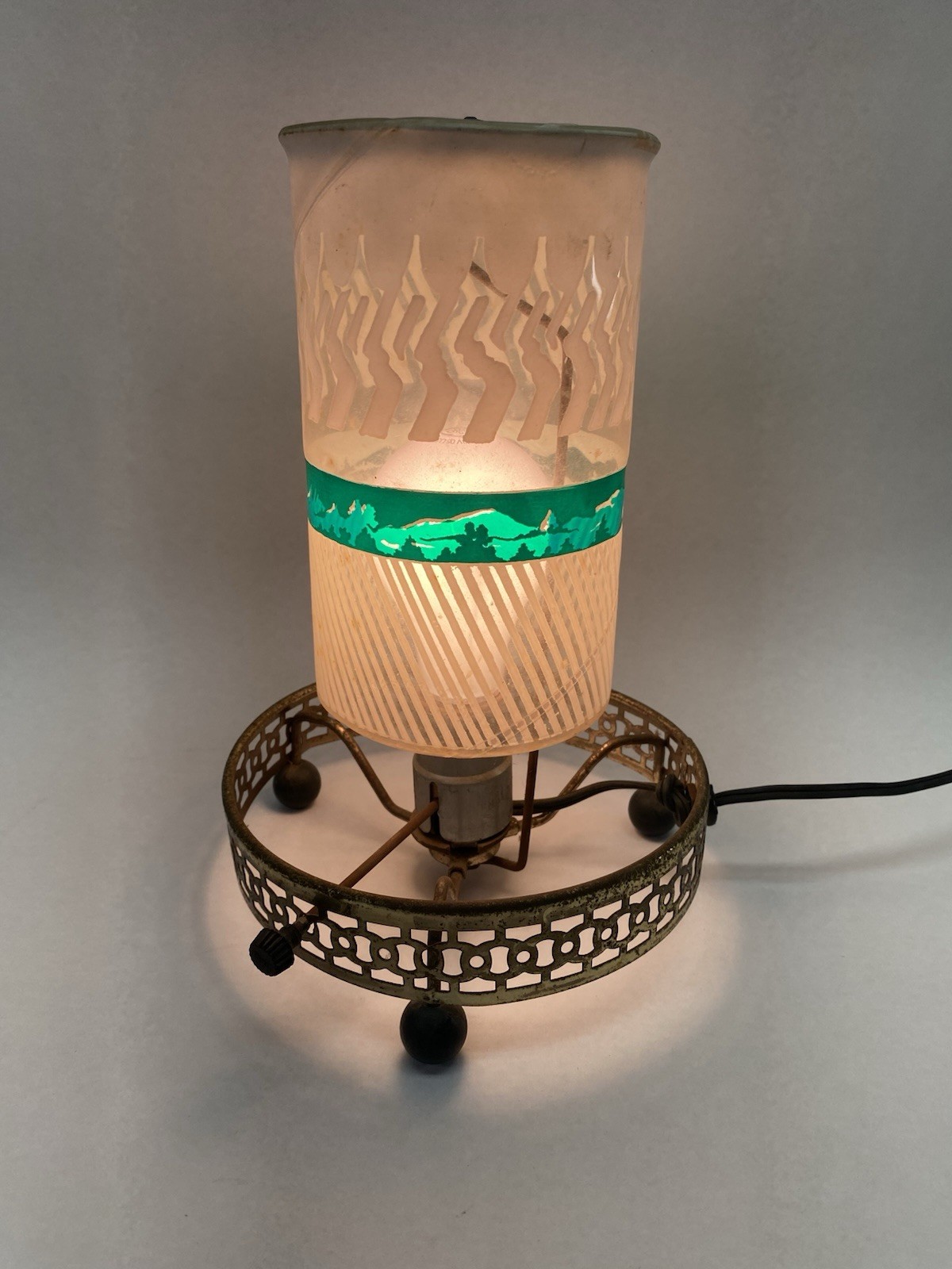 Original 1956 Spinner & Base Econolite Round or Oval Train Motion Lamp John Bull