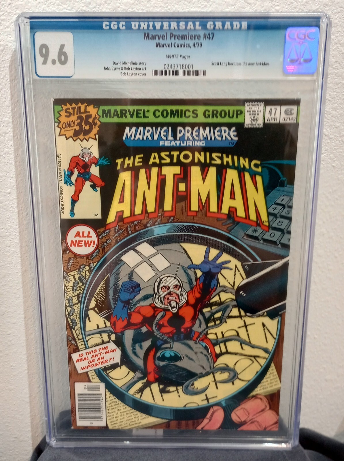 Marvel Premiere #47 CGC 9.6, 1st App of Scott Lang as The New Ant-Man KEY MARVEL