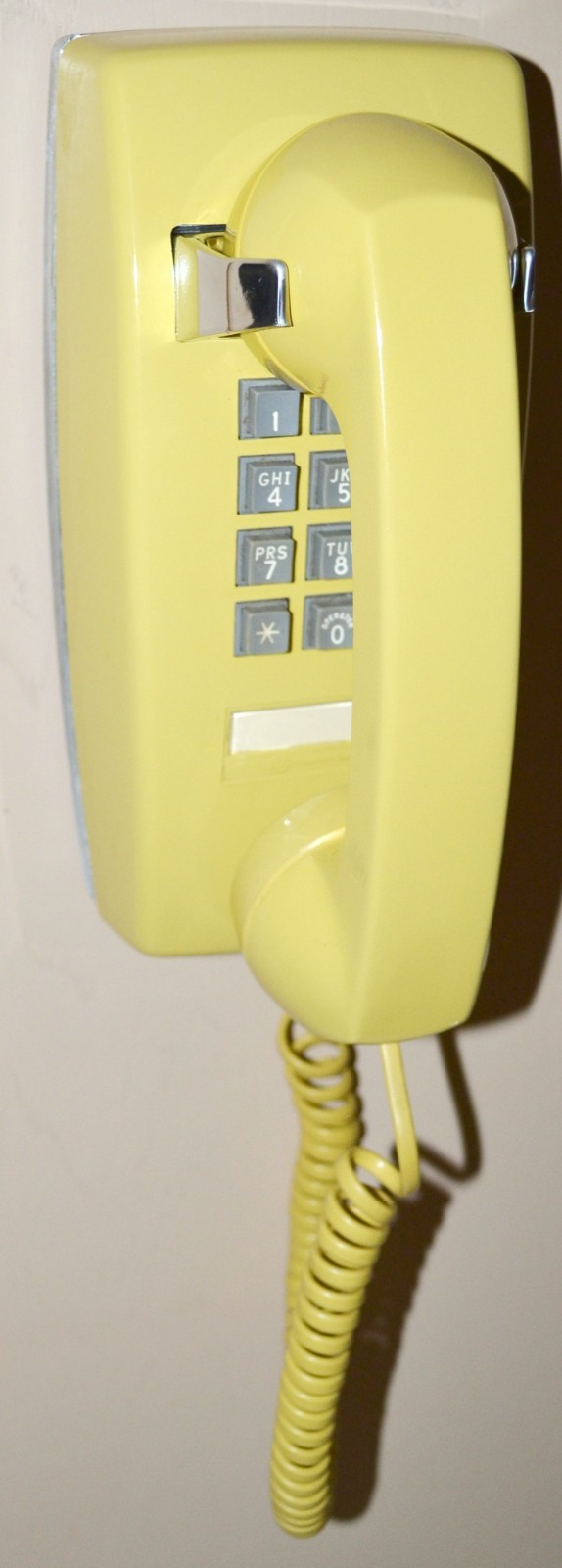 Sunflower Yellow Western Electric 2554 TouchTone Wall Telephone – Restored No. 3