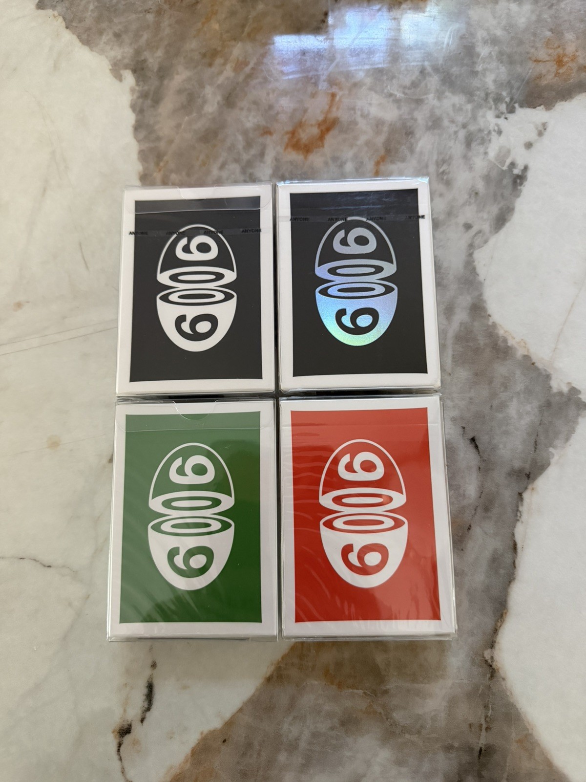 Full set of 4 Anyone Worldwide 6006 Playing Cards