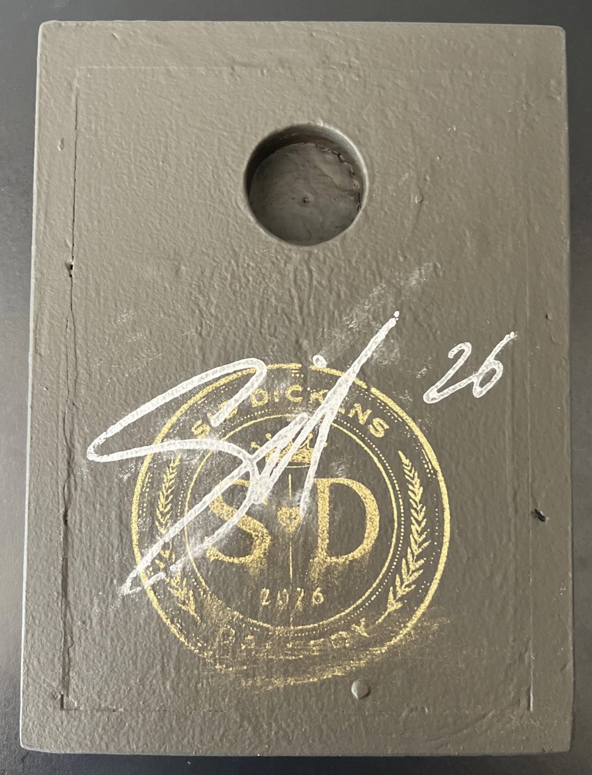 Sid Dickens Gallery Collection Memory Block SDG26-SE035 White Hart ~ Silver Iron