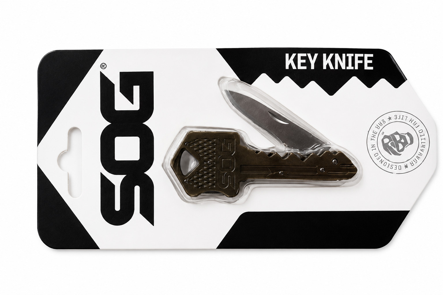 SOG KEY102-CP Key Knife Folding Keychain Knife Lockback Stainless Steel New
