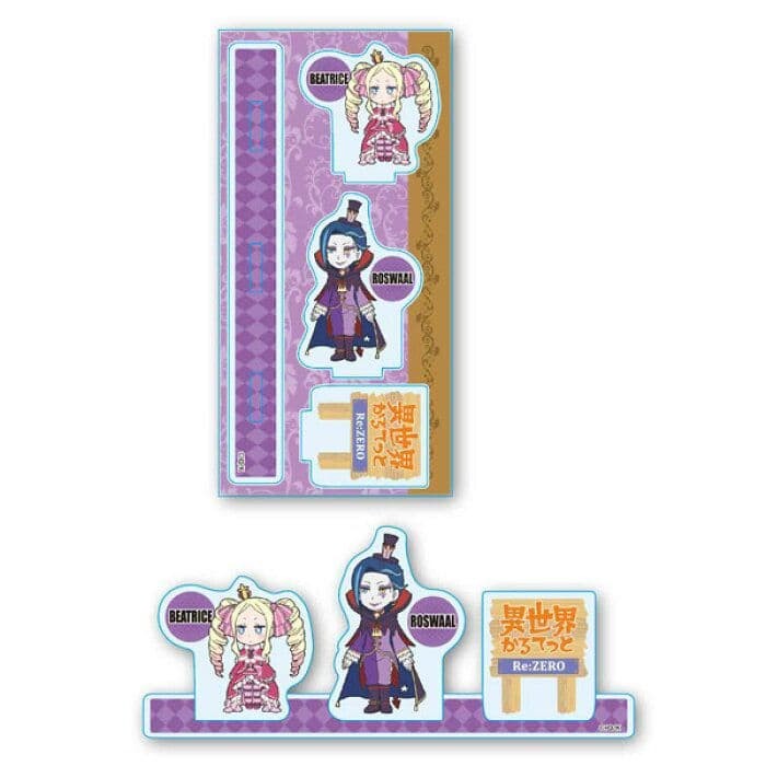 14+ Re:Zero Beatrice Roswaal Acrylic Figure Isekai Quartet 2.4×4.7in Official