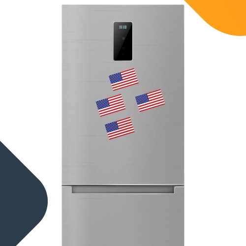 American Flag Magnet Decal, 5 Pack, 2.75×4 Inches, Automotive Magnet