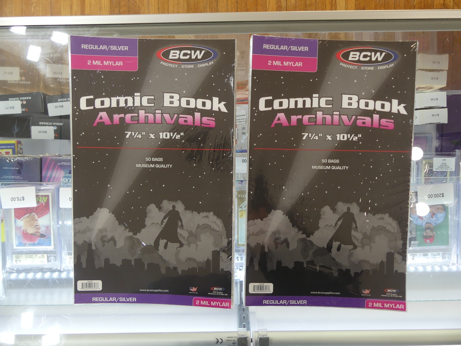 100 BCW – Archivals Regular / Silver 2-Mil Mylar Comic Book Bags