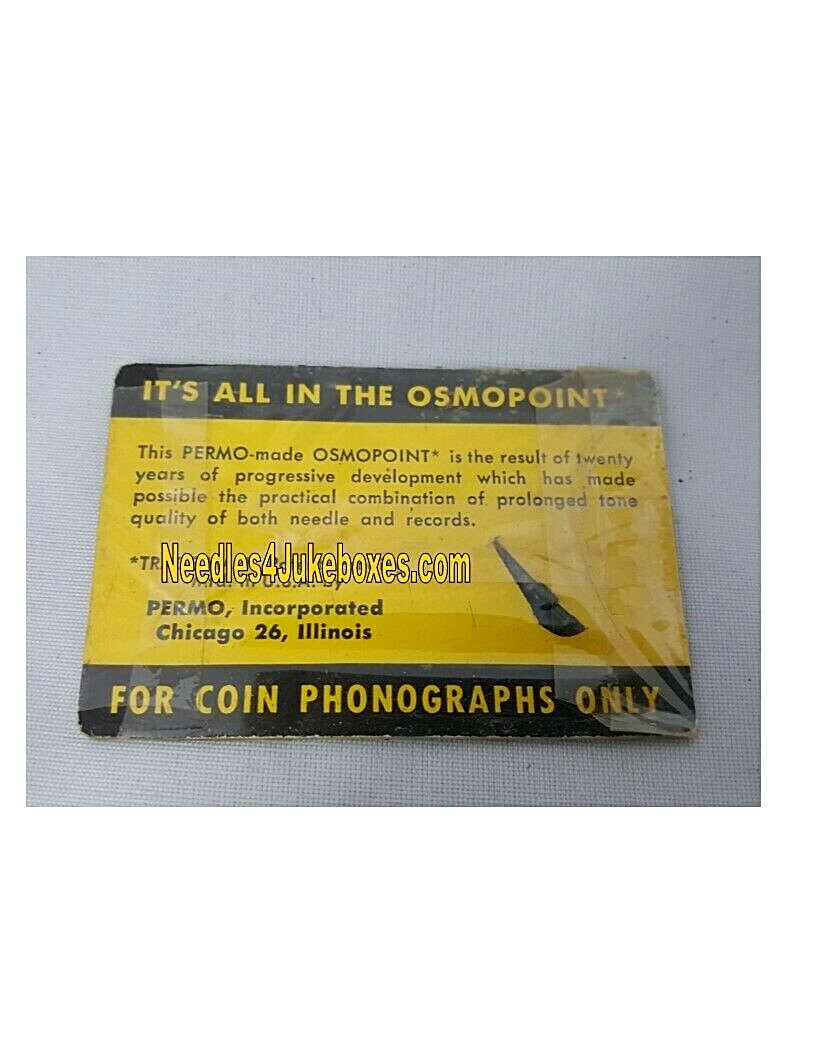 Vintage Permo Point Nylon Phonograph / Jukebox Needle for 78’s / 3 mil tip