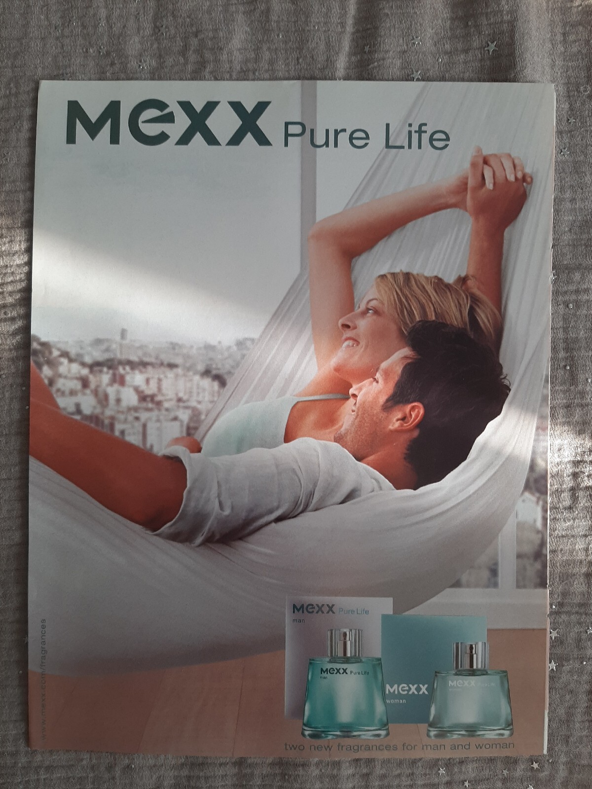Perfume Paper Advertising. 2000 ANG Ad Mexx Pure Life Perfume