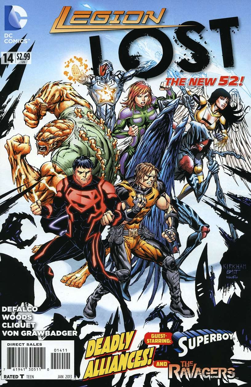 Legion Lost (2nd Series) #14 VF/NM; DC | New 52 Tom DeFalco Superboy – w/Bag+Boa