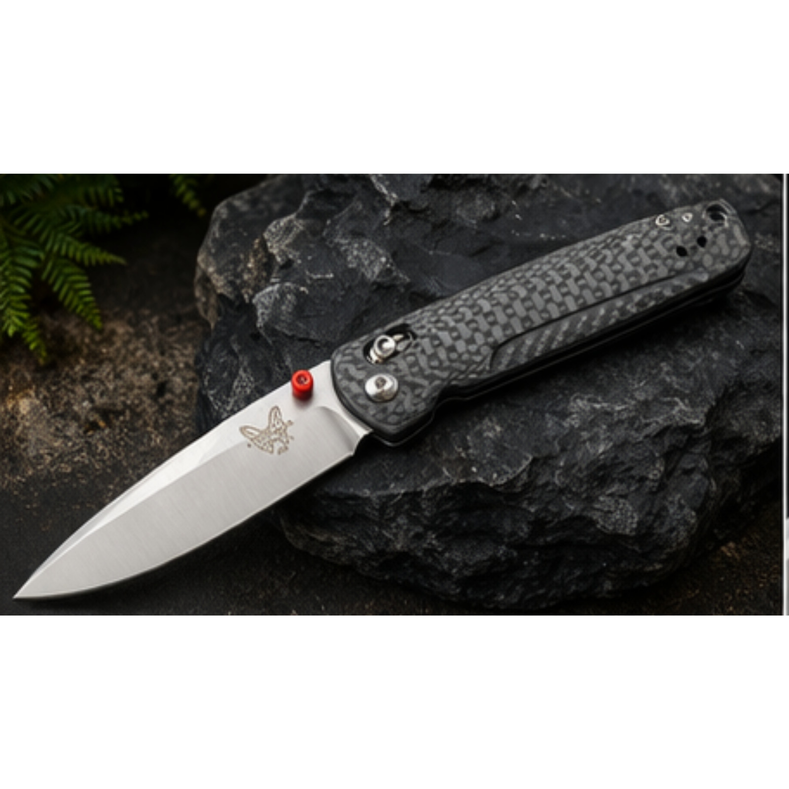 Benchmade BM 485 Folding Pocket Knife Carbon Fiber Handle EDC