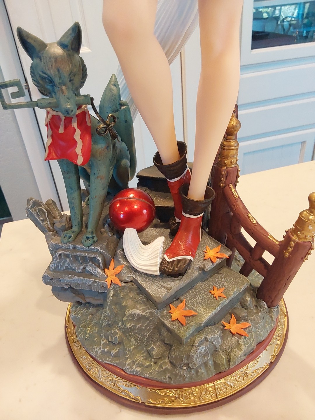 Pink Pink Studio 1/4 Mai Shiranui Red Colth Statue 20 Inches Tall US Shipper NEW