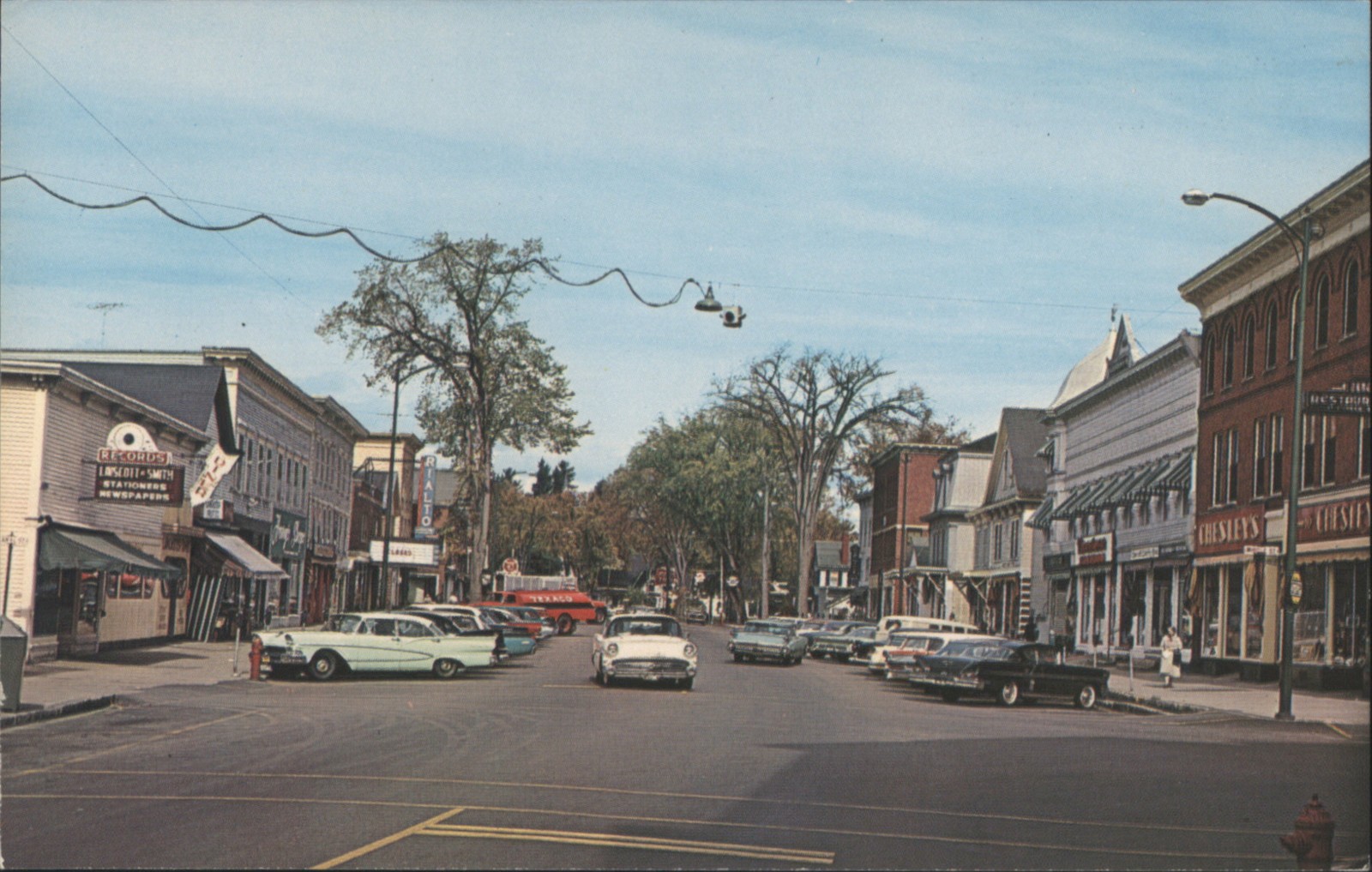 Don Sieburg Lancaster, New Hampshire NH Business District with Linscott-Smith