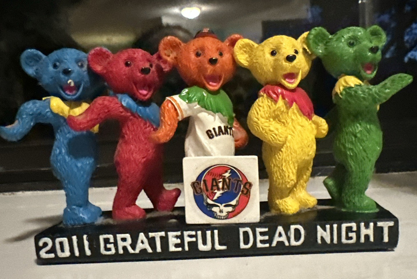 2011 San Francisco Giants Grateful Dead Night Dancing Bears Bobblehead Figurine