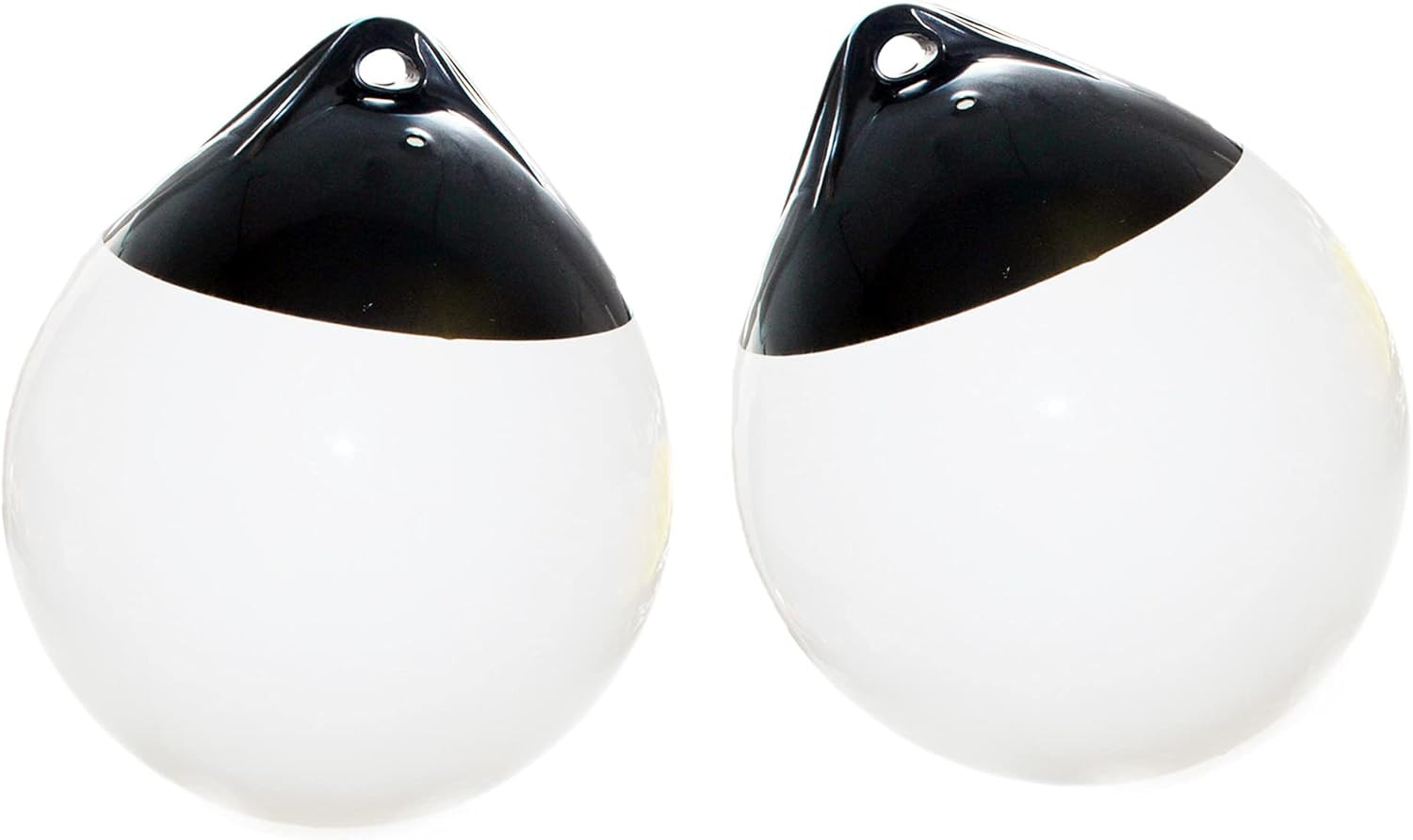 Pair of Boat Fenders Ball round Anchor Buoy, Dock Bumper Ball Inflatable Vinyl S