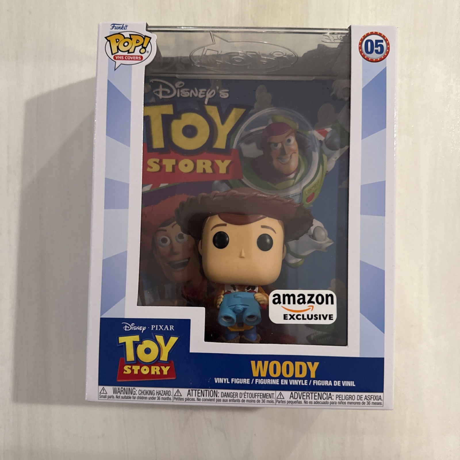 Funko Pop! VHS Covers Woody #05 Toy Story Amazon Exclusive Vaulted