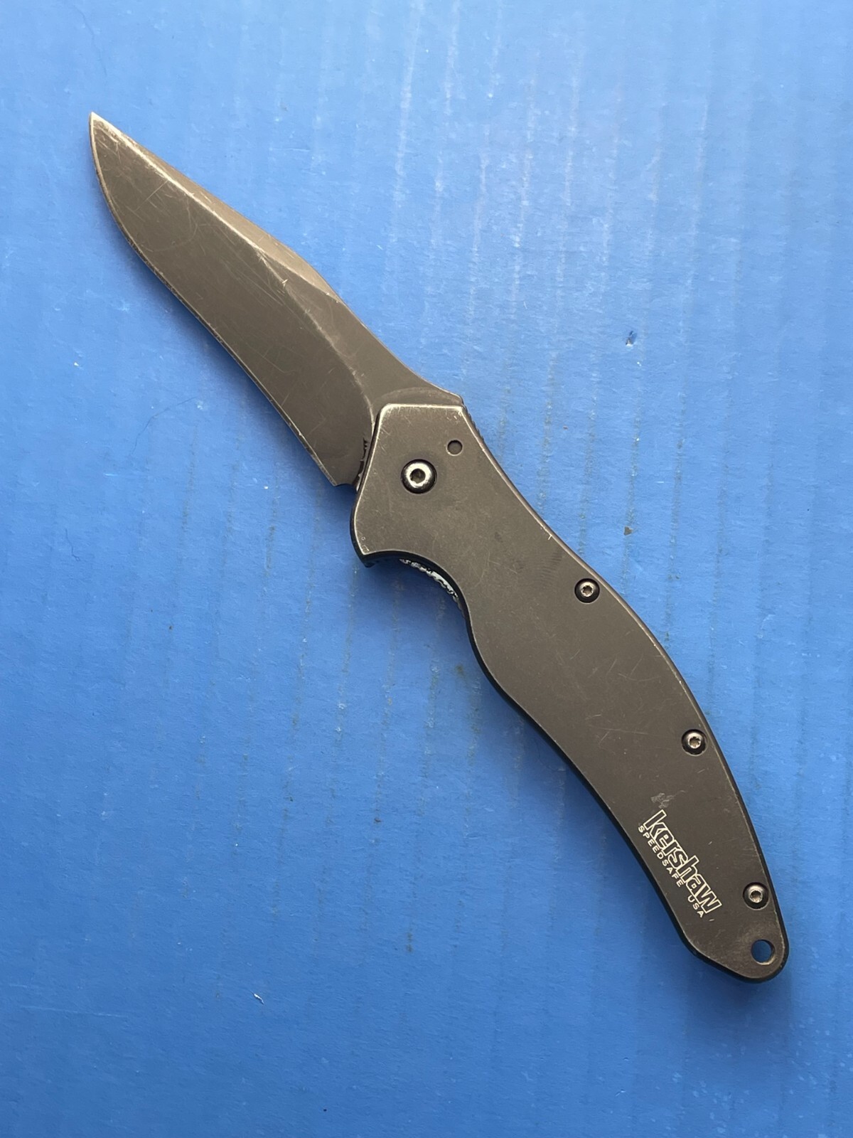Kershaw Knife Shallot 1840CKT, Black, Spring Assist, 3.5″ Blade, Speedsafe