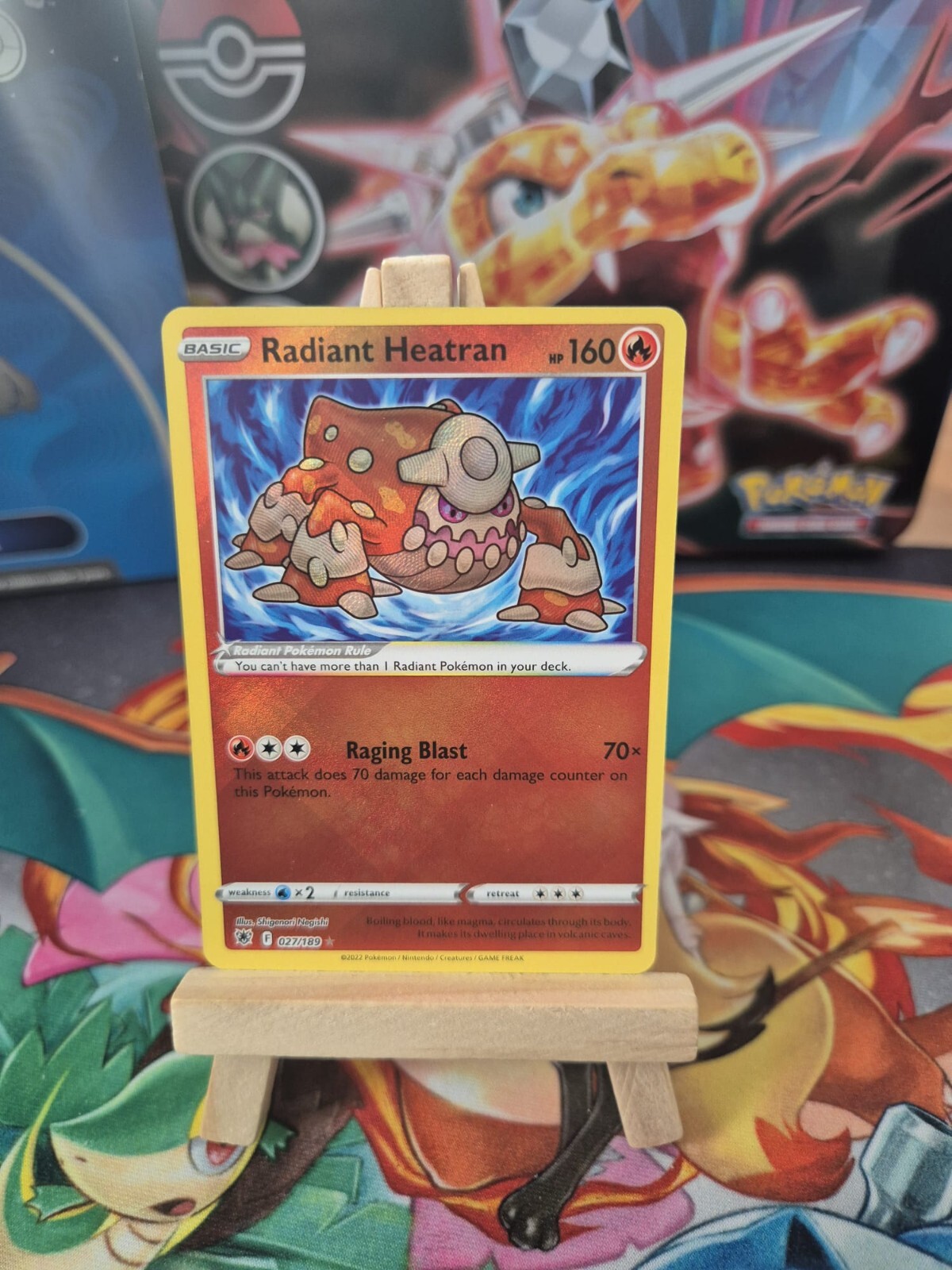 Radiant Heatran – 027/189 – Rare – Pokemon Astral Radiance