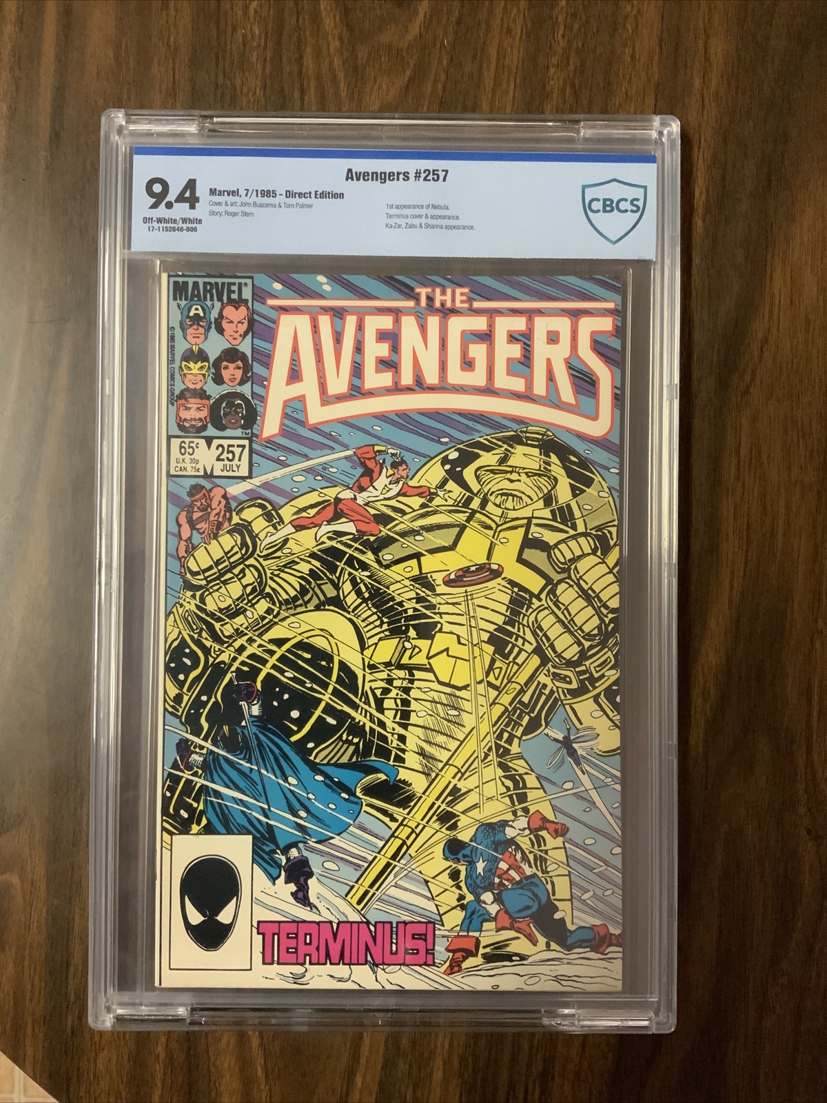 AVENGERS #257 (Nebula 1st appearance) CBCS 9.4 NM GOTG 3 SOON