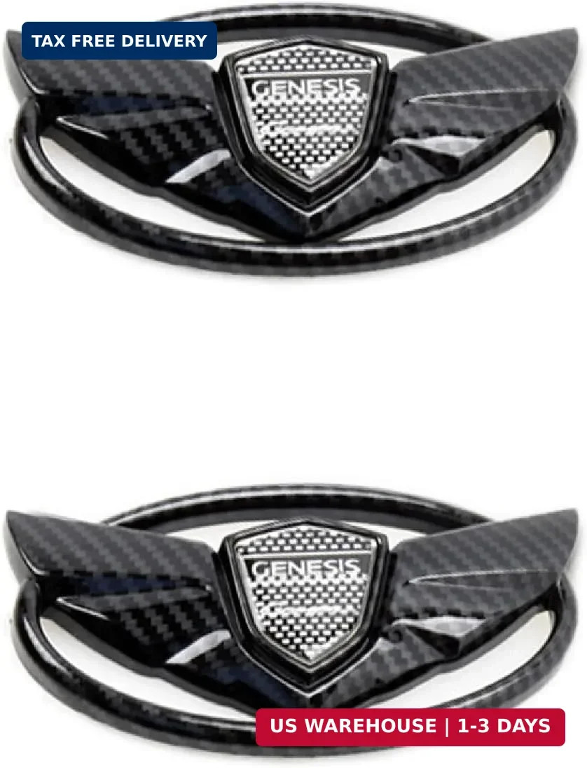 2 Pieces fit Genesis Logo Front+ Trunk Stickers Emblem Badges 2010-2017 Fit G…
