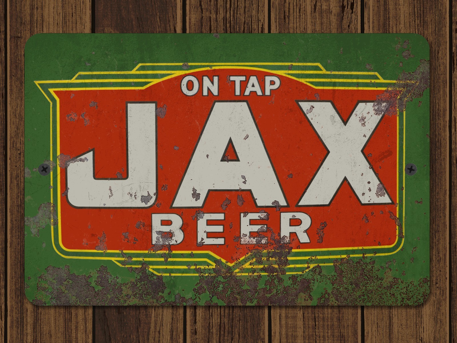Jax Beer Sign – Vintage Retro Pub Reproduction 12″ X 8″ Aluminum Metal