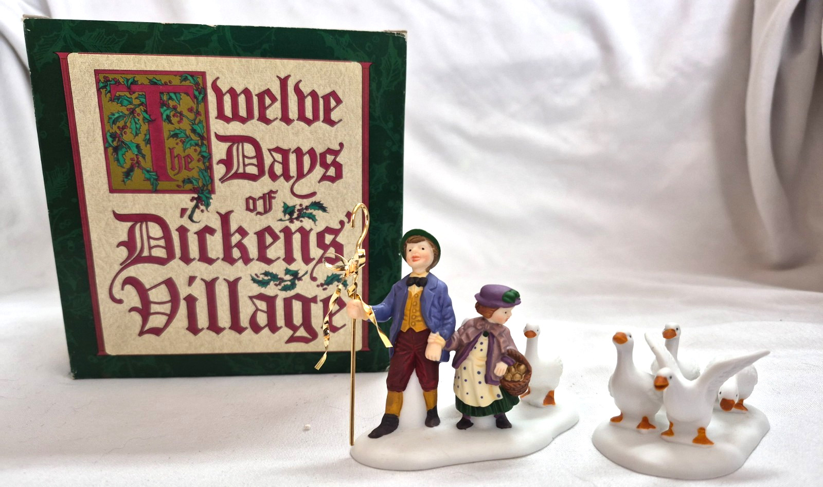 Six Geese A-Laying Heritage Village Collection Dept 56 12 Days of Christmas