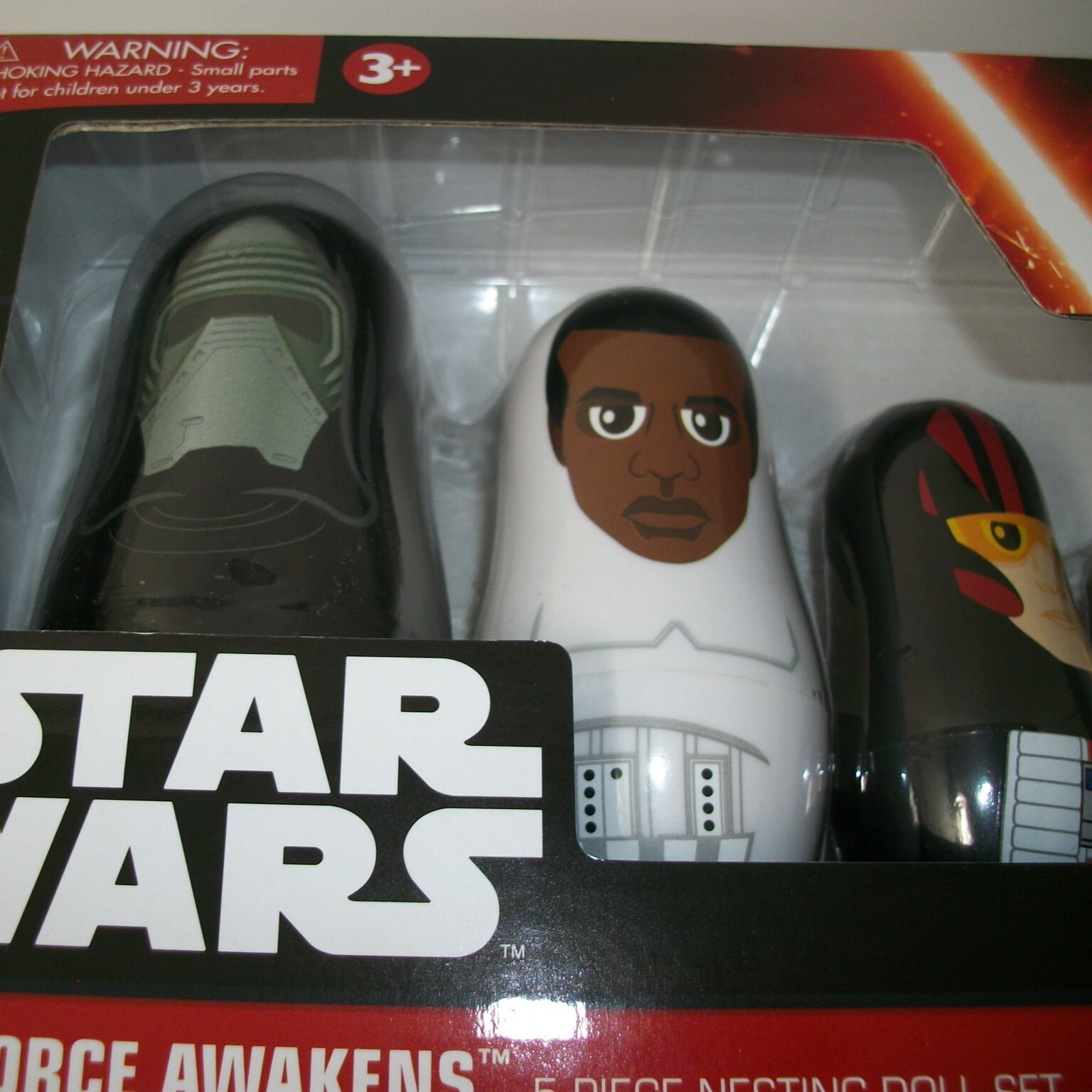 Star Wars The Force Awakens Nesting Dolls Set Kylo Ren Finn Poe Dameron Rey BB-8