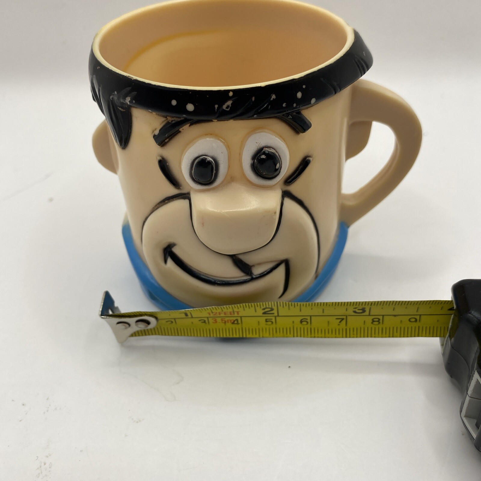 CUP MUG FRED FLINTSTONE 1969 HANNA BARBERA MULTIPLE VITAMIN BRAND COLLECTIBLE!!!