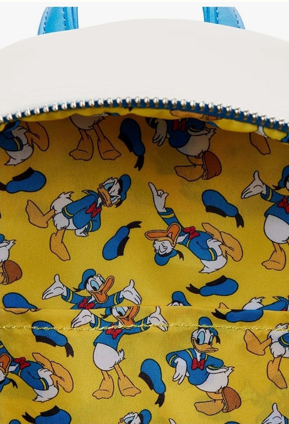 Loungefly Disney Donald Duck Blue White Yellow Red Black Mini Backpack