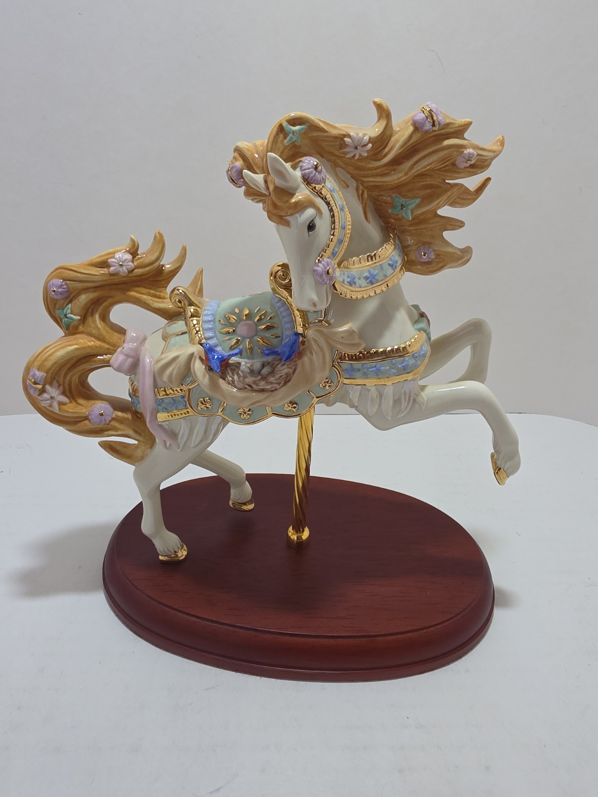 Lenox Spring’s Glory Carousel Animals Horse 2008 Porcelain Figurine No Box