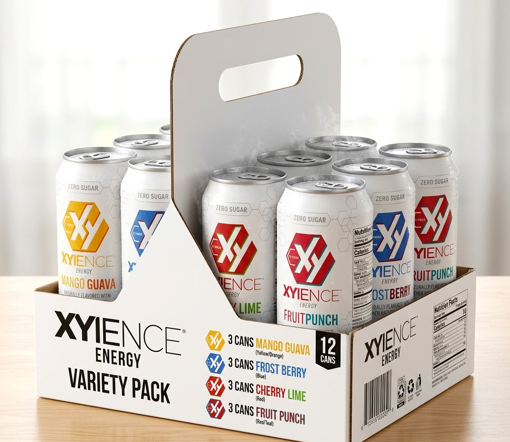 XYIENCE Energy Variety Pack – 12 Cans | Zero Sugar Energy Drinks SAMEDAYSHIP!!