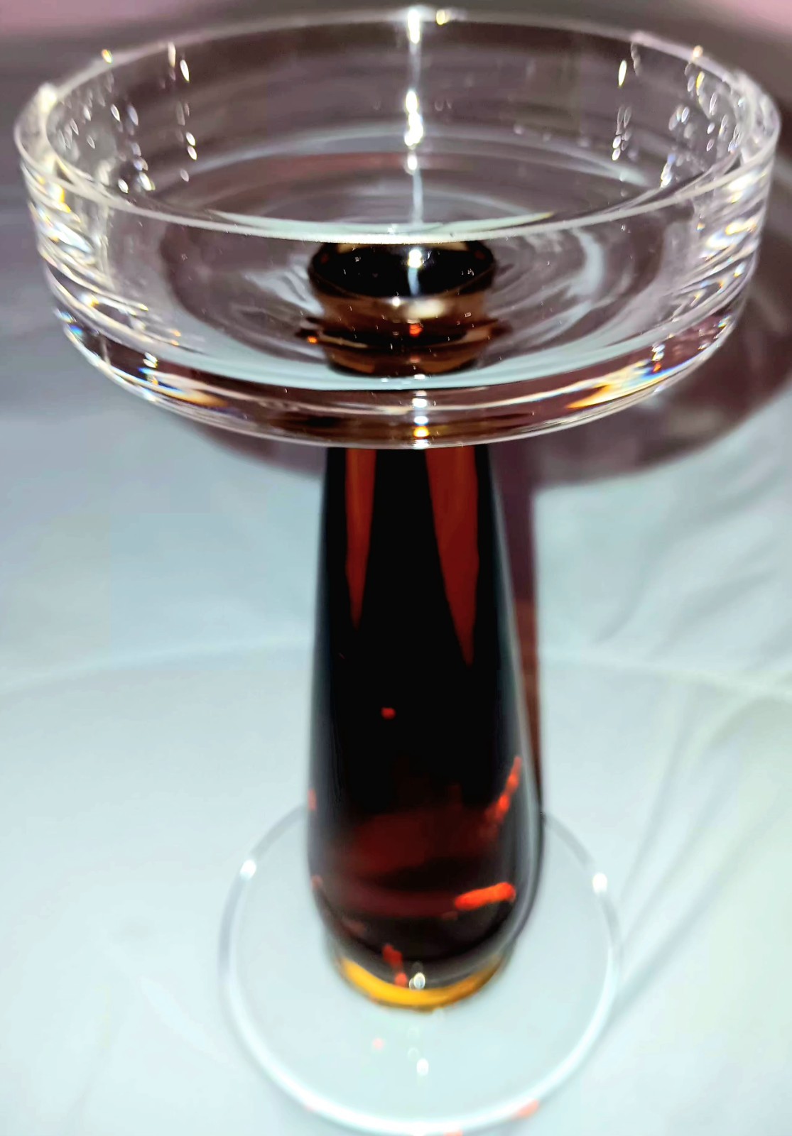 Home-Made With Heavy Duty Glass Antique Candle Holder 1971
