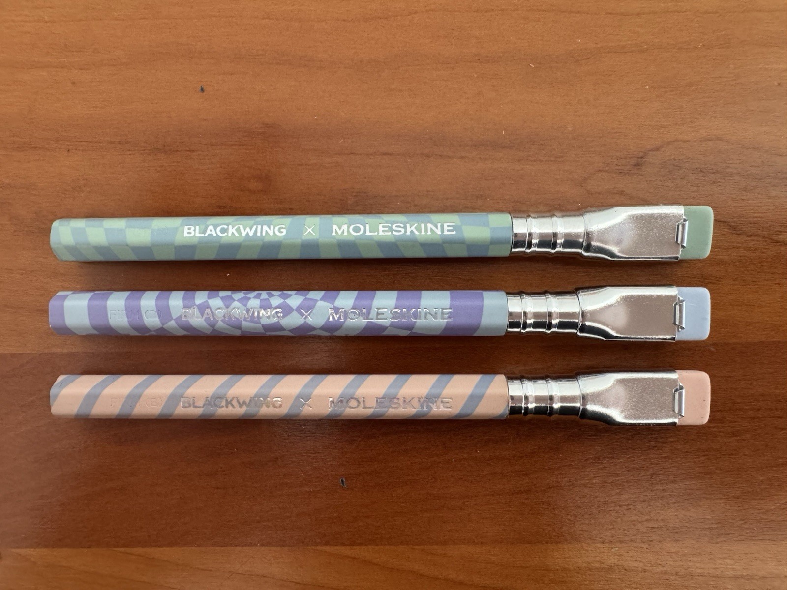3 pencils: 2026 Moleskine Blackwing x Alice in Wonderland SHORT PENCILS (no box)