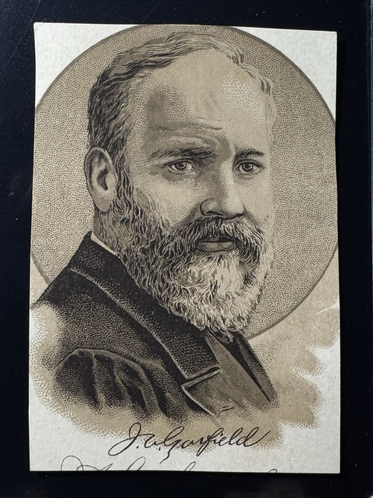 1885 H603 Larkin Sweet Home Soap – President Card trimmed – Rutherford B. Hayes.