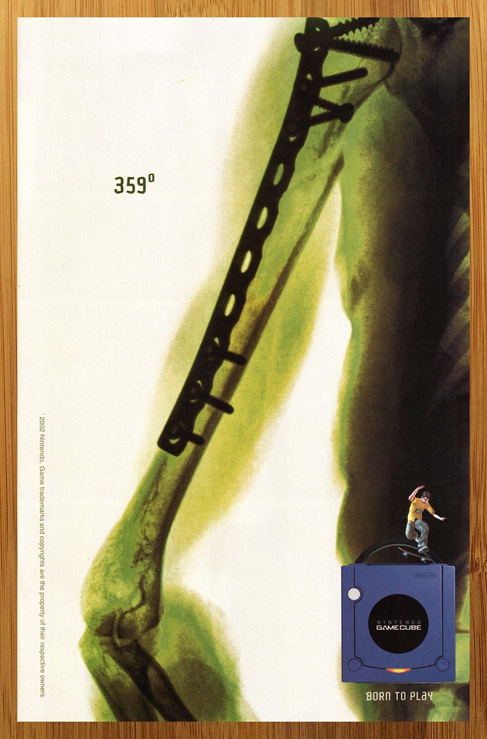 2002 Nintendo Gamecube Video Game Console Print Ad/Poster Tony Hawk’s Pro Skater