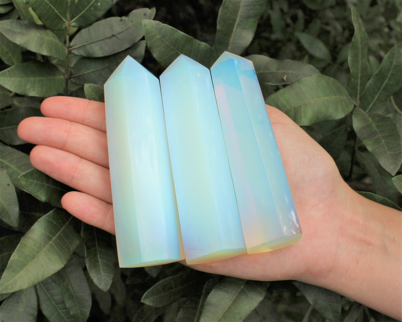 Opalite Obelisks, 2.5 – 4″ (6-Sided Opalite Crystal Towers)
