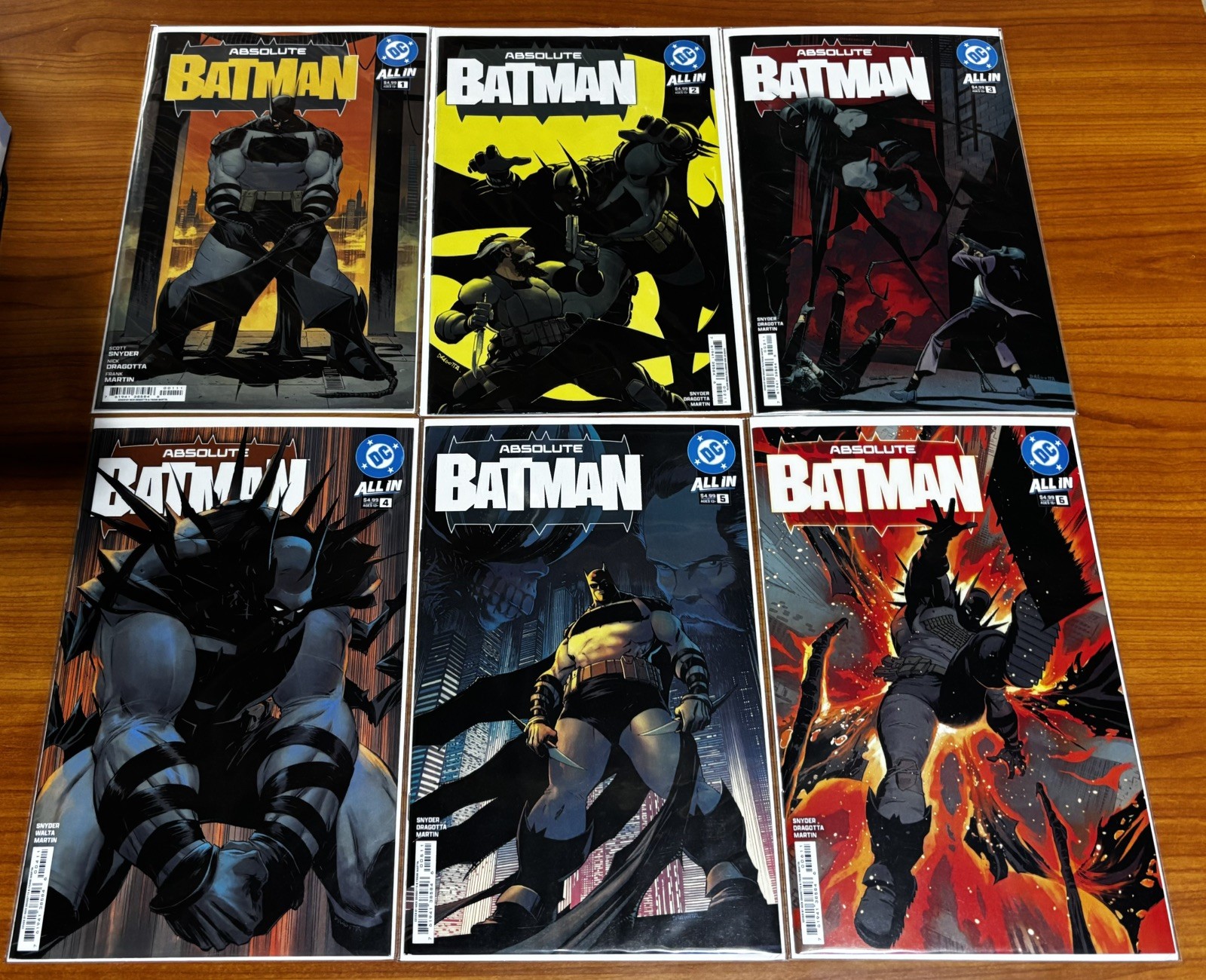 Absolute Batman #1-6 DC 1st Print Scott Snyder Nick Dragotta