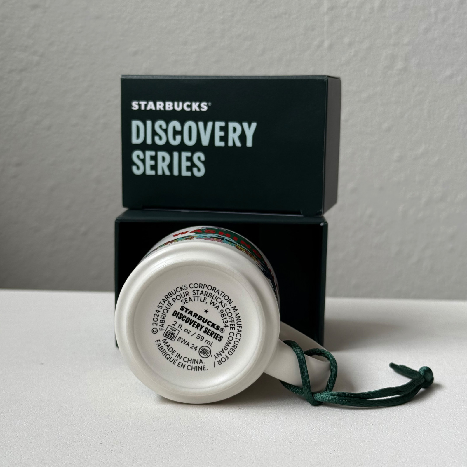 Starbucks Discovery Series Washington Mini Ornament Mug 2oz / 59ml New in Box