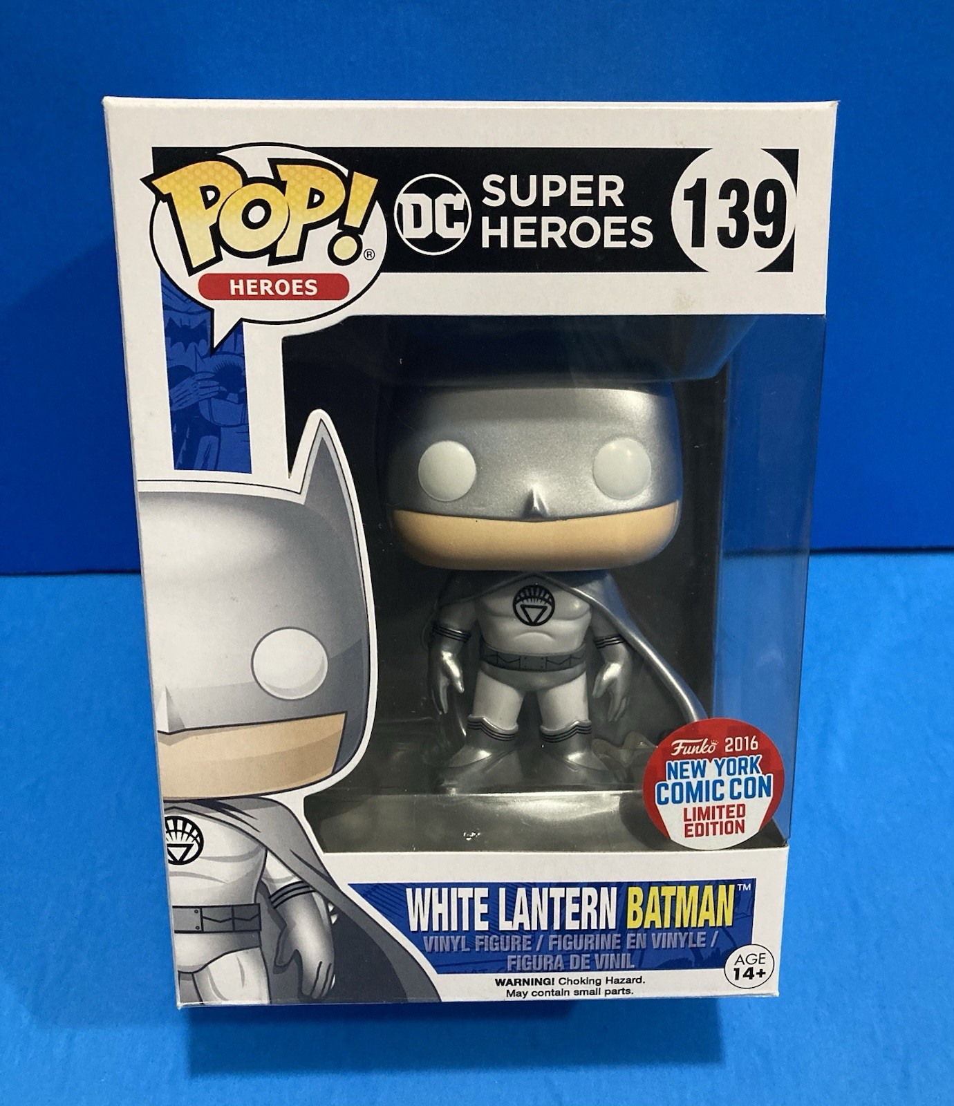 Funko Pop Heroes 139 White Lantern Batman New York Comic Con Limited Edition